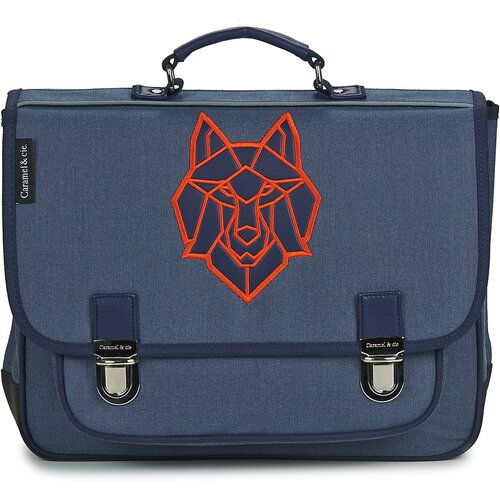 Caramel Cie &amp;Scaron;olska torba CARTABLE 38 CM LOUP BLEU Modra Slike