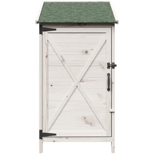  Vrtna &amp;Scaron;upa Bijela 59,5 x 56 x 113,5 cm Čvrsto drvo jele Slike