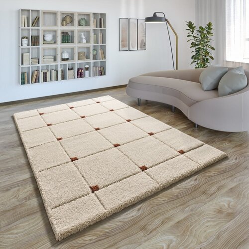 Universal Opečnato oranžno-kremno bela preproga 133x190 cm Brenda &amp;ndash; Slike