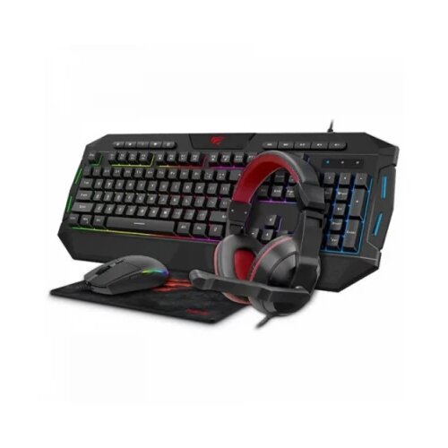 Havit gejming kombo 4u1 ( miš + tastatura + slušalice + podloga ) KB501CM Cene