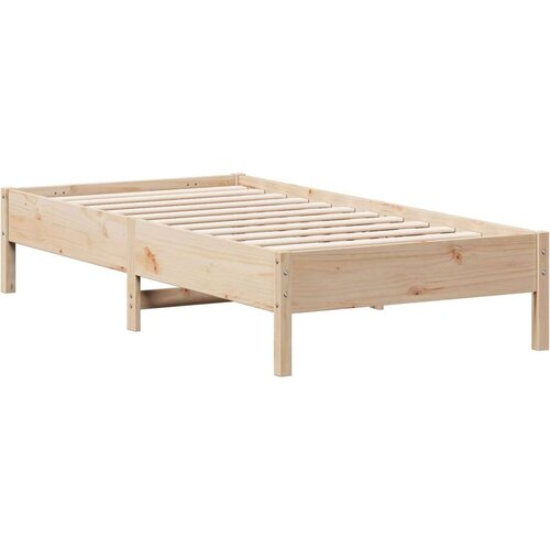 vidaXL Posteljni okvir 75x190 cm trdna borovina Cene