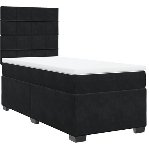 Box spring krevet s madracem crni 90x190 cm bar&amp;scaron;unasti Slike