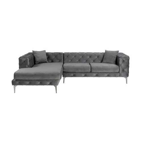 Atelier Del Sofa Ugaona garnitura Como Eco, 270x180x72 cm, Antracit Cene
