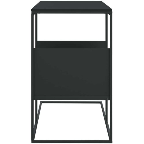 VidaXL Bočni stolić crna 55 x 36 x 59 5 cm od konstruiranog drva Slike