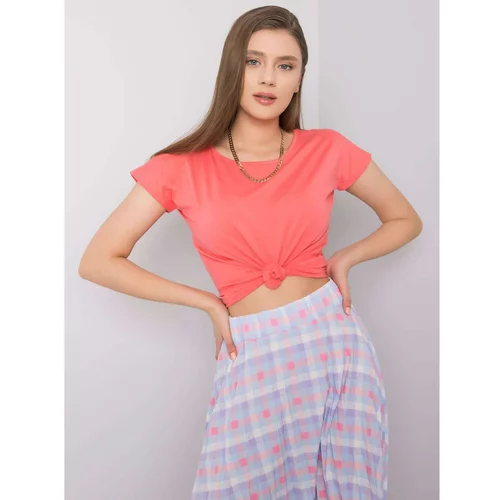 Fashion Hunters Basic t-shirt with coral