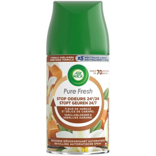 Air Wick dopuna za automatski osveživač prostora pure fresh vanilla caramel, 250ml Slike