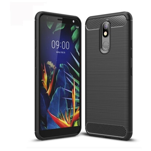  Silikonski ovitek za lg K40 2019 - mat carbon črn Cene