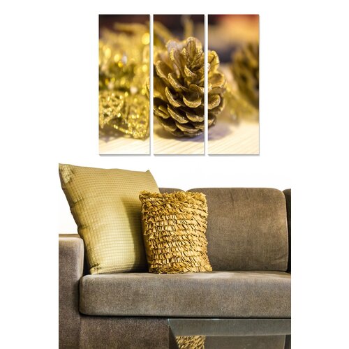 Wallity MDF1104333 Multicolor Decorative MDF Painting (3 Pieces) Cene