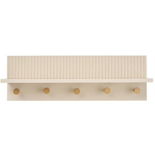 House Nordic Bež zidna vje&amp;scaron;alica s policom 50 cm Rocca &amp;ndash; Slike