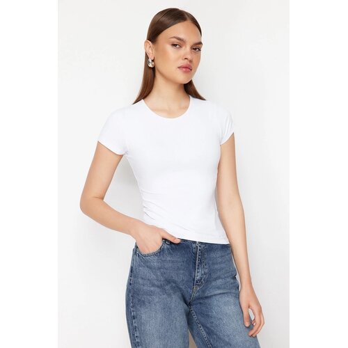 TRENDYOLMILLA Ženska majica TWOSS24TS00238, Bela Cene