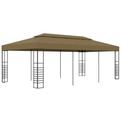 vidaXL Vrtni paviljon 6x3x2,7 m taupe 180 g/m² Cene