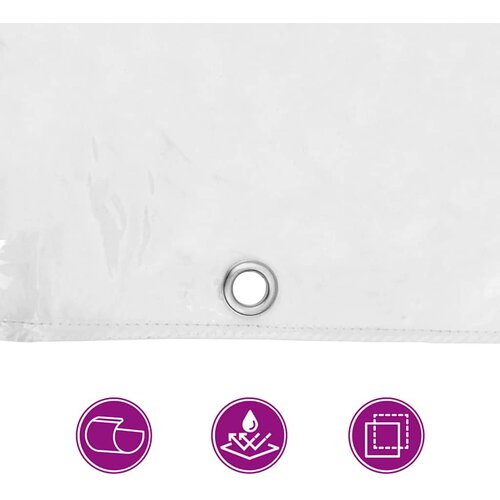 vidaXL Prozorna ponjava z u&scaron;esi 5x12 m PVC Cene