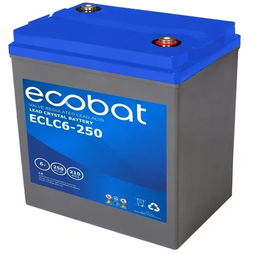  Baterija Ecobat Lead Crystal 6V, 250Ah, VRLA, bez održavanja