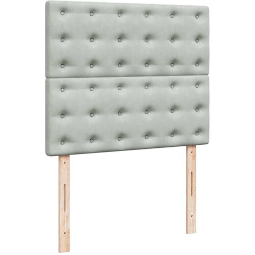  Krevet s oprugama i madracem svjetlosivi 120x190 cm bar&amp;scaron;unasti Slike