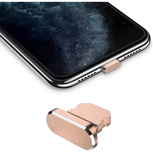 Cadorabo Zaščitni pokrovček, združljiv z Apple iPhone v rose Gold - za zaščito pred prahom za polnjenje vrat za prah proti prahu, (20621992)