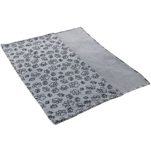 Smart Pet odeja iz mikrovlaken Pawzzz - D 200 x &amp;Scaron; 150 cm (svetlo siva/črna) Slike