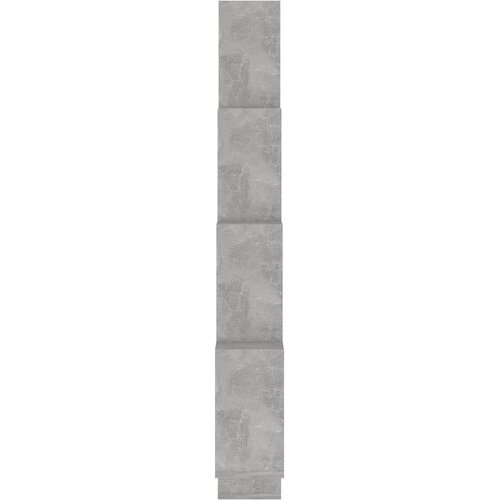  Kockaste zidne police boja betona 90x15x119cm konstruirano drvo Slike