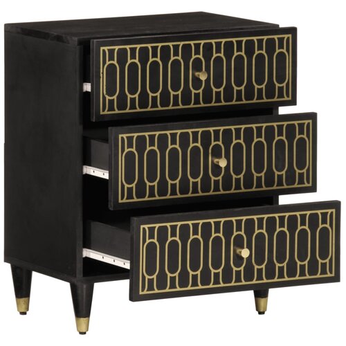 Maison Chic Nočna omarica - Nočna miza 50x33x60 cm trden mangov les, (21688118) Slike