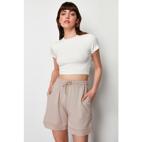 Trendyol Mink Soft Touch Pocket Knitted Shorts & Bermuda Slike