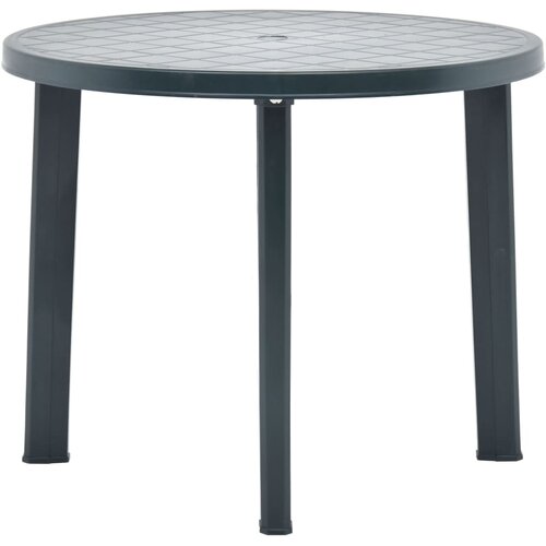 The Living Store Vrtna miza zelena 89 cm plastika - Vrtna Miza, (21463449) Slike