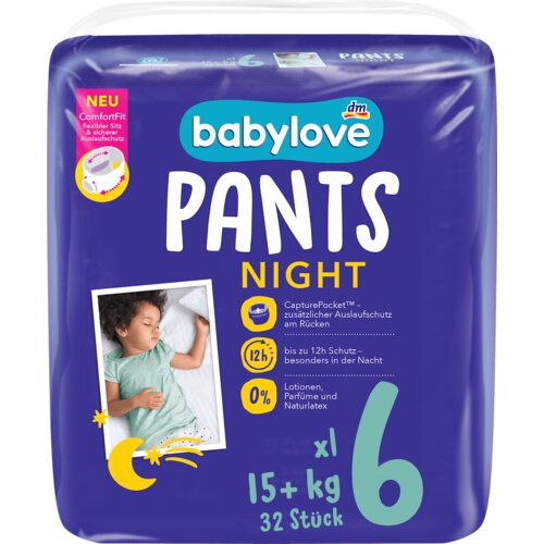 babylove Noćne pelene gaćice, veličina 6 xl (18-30kg) 32 kom Cene