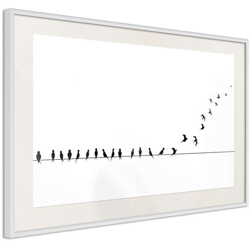  Poster - Birds on a Wire 90x60 Slike