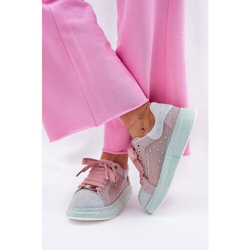 GOE Embellished platform sneakers Cene