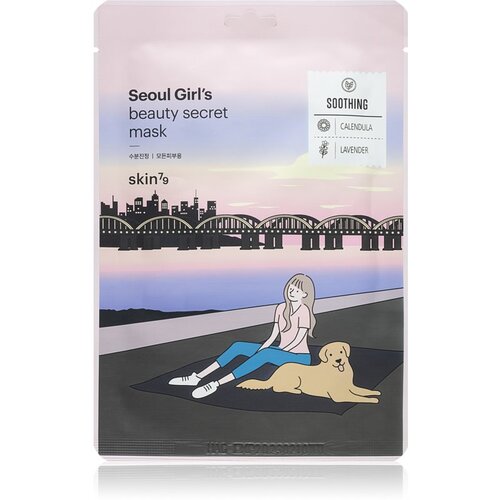 Skin79 Seoul Girl&amp;#039;s Beauty Secret Sheet maska s umirujućim učinkom 20 g Slike