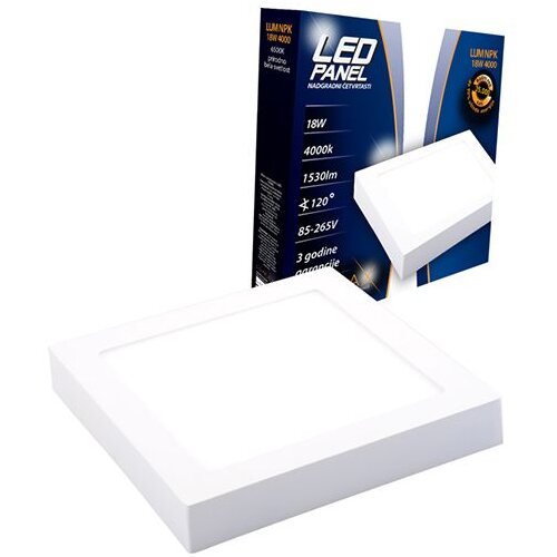 Lumax led panel eco LUMNPK-18W 4000K nadgradni-četvrtasti 1530 lm Cene