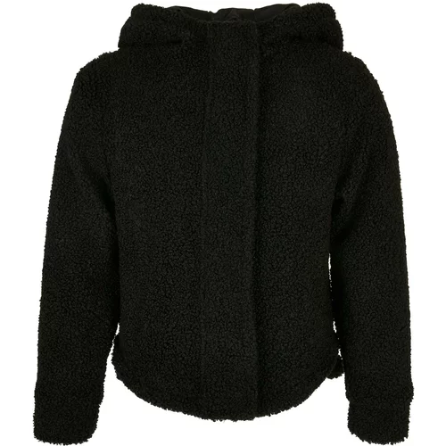 Urban Classics Kids Girls Short Sherpa Jacket black