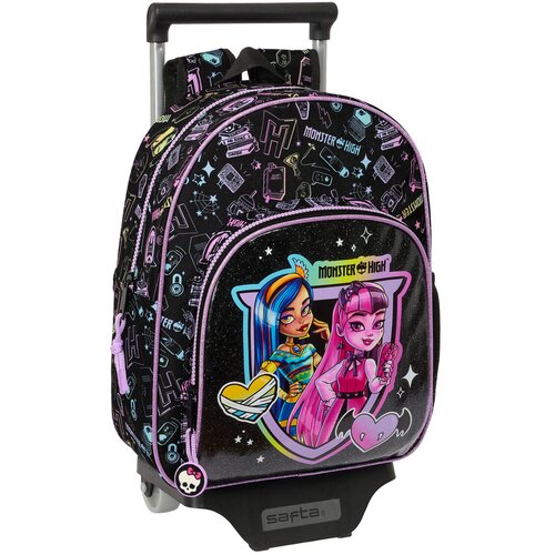  &amp;Scaron;kolski Ruksak s Kotačima Monster High Crna 28 x 34 x 10 cm Slike