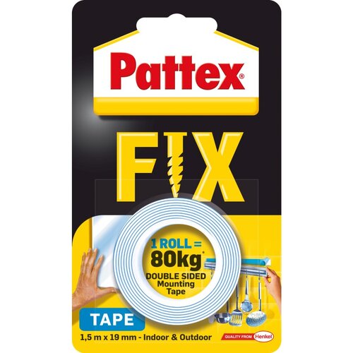 PATTEX VEČNAMENSKI LEPILNI TRAK OBOJESTRANSKI FIX 1.5M Cene