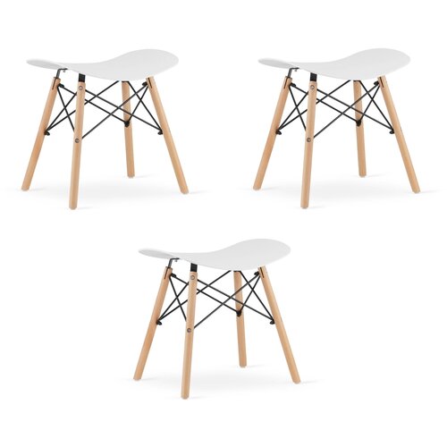 Brandless KORFU stolček - bel x 3, (22044610) Cene