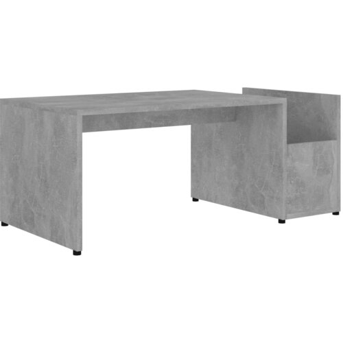 Maison Chic Klubska mizica - kavna mizica - Nizka mizica betonsko siva 90x45x35 cm inženirski les, (21754421) Cene