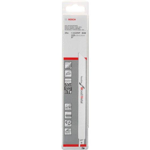 Bosch list univerzalne testere S 1122 VF Flexible for Wood and Metal - pakovanje 25 komada - 2608657559 Slike