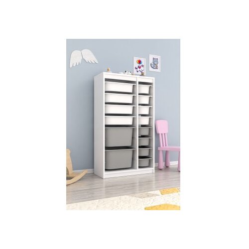 Hanah home vi&amp;scaron;enamenska polica montana xs 2D4N8U white grey Slike