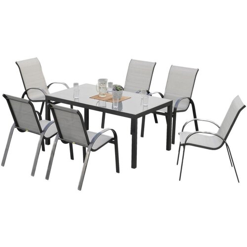 Gardenson Vrtni Set Amalfi, 7-Delno, Aluminij Cene