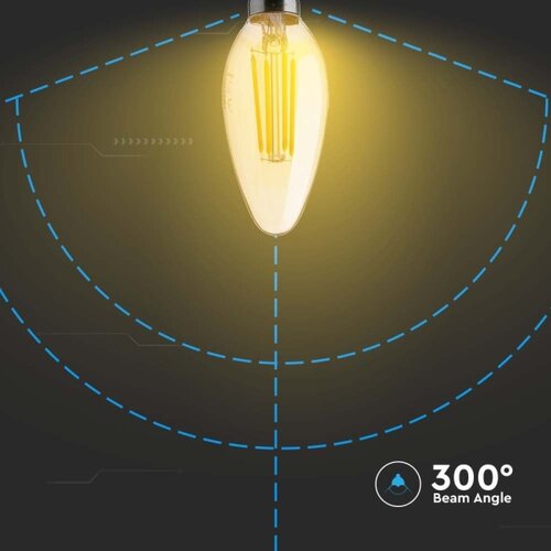  led sijalica filament jantarna E14/4W/230V 2200K Slike