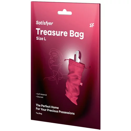 Satisfyer Vrečka za shranjevanje vibratorja Treasure Bag L, roza, (21133788)