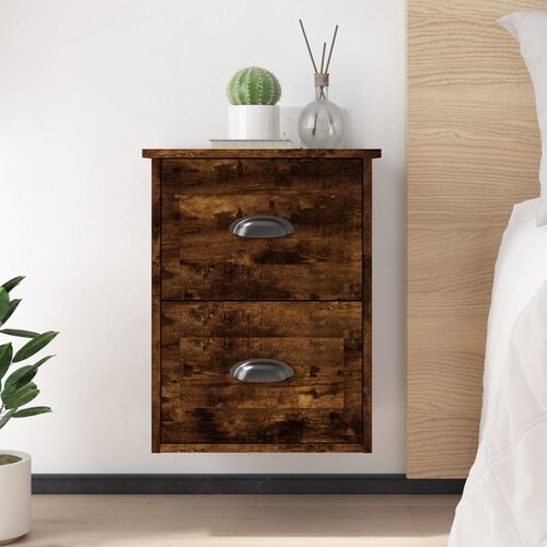 vidaXL Zidni noćni ormarići 2 kom boja dimljenog hrasta 41,5x36x53 cm Cijene