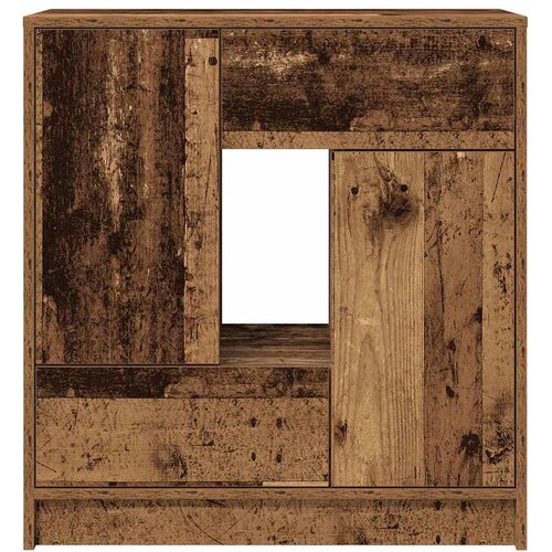  Komoda s ladicama i vratima staro drvo 70,5x34x74,5 cm Slike