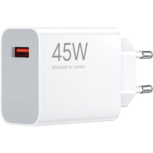 Xiaomi stenski polnilec z enim USB-A vhodom 45W bele barve MDY-17-EF (OEM pakiranje) Slike