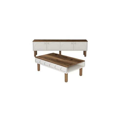 Hanah home Set TV komoda i klub stolić Bohem 855, krem Slike