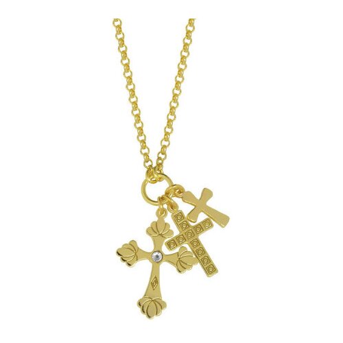  Ženski victoria cruz la boheme gold lanČiĆ sa swarovski belim kristalom ( a3865-07dg ) Cene