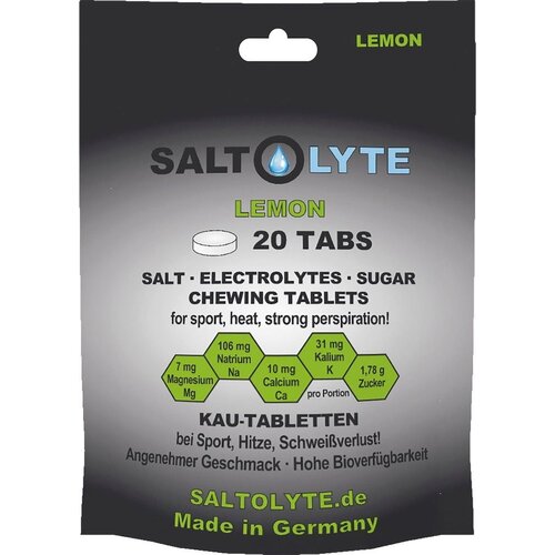 SALTOLYTE Žvečljive tablete s soljo in elektroliti - Lemon Slike