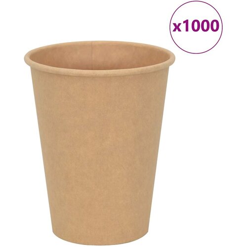 vidaXL papirnate šalice za kavu 1000 kom 12 oz 300 ml smeđe Cijene
