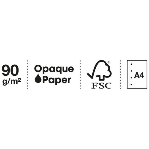 MiquelRius Kolegij blok A4 90g 80L spiralni crte Emotions Black MR4375 Slike