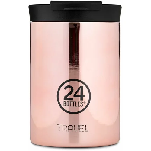 24 Bottles - Termos šalica Travel Tumbler Rose Gold 350ml
