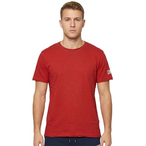 Leone 1947 Majice & Polo majice Man T-Shirt Short Sleeves Slub Small Logo Rdeča Cene
