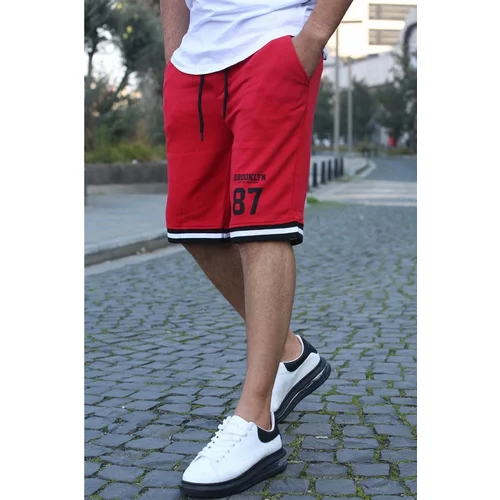 Madmext Shorts - Red - Normal Waist